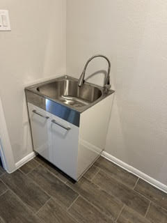 New utility sink installed